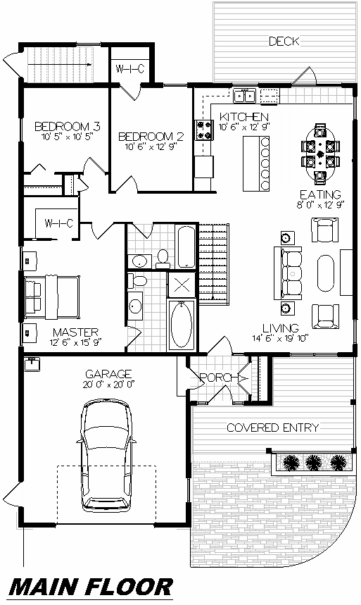 Plan 1006 Main Floor