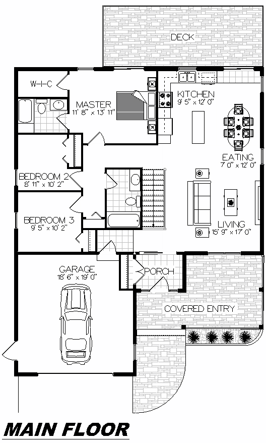 Plan 1010 Main Floor