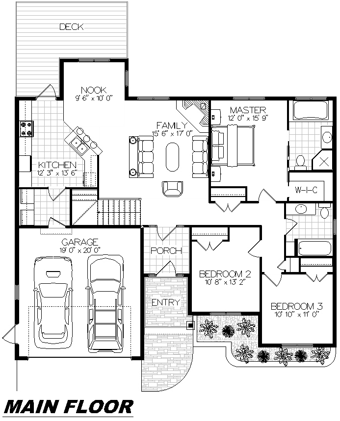 Plan 1016 Main Floor