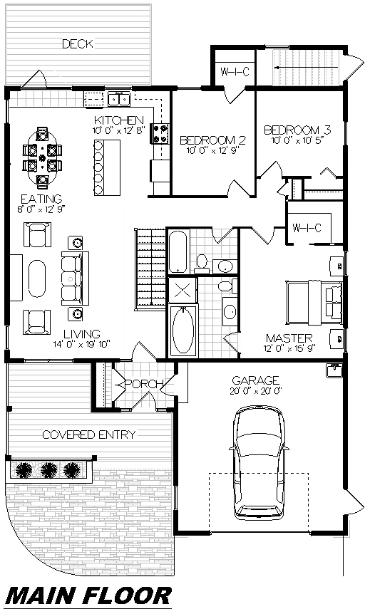 Plan 1017 Main Floor