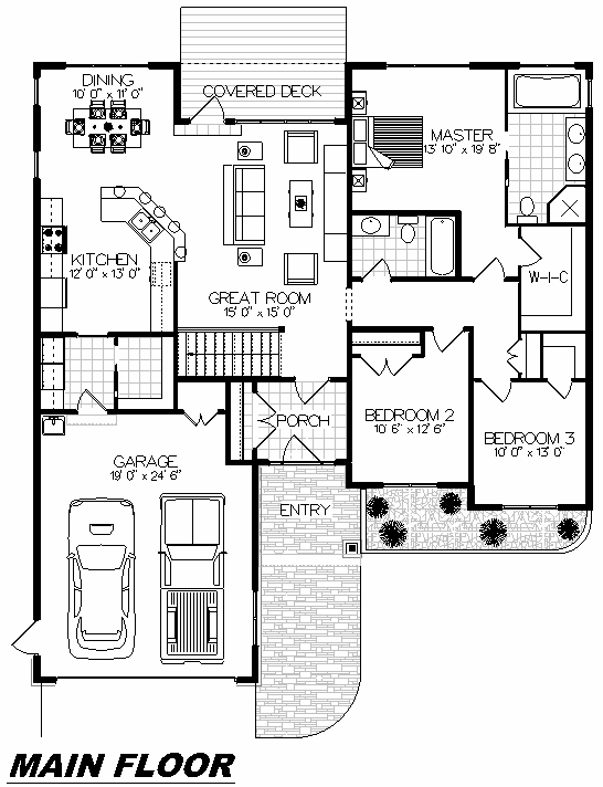 Plan 1019 Main Floor
