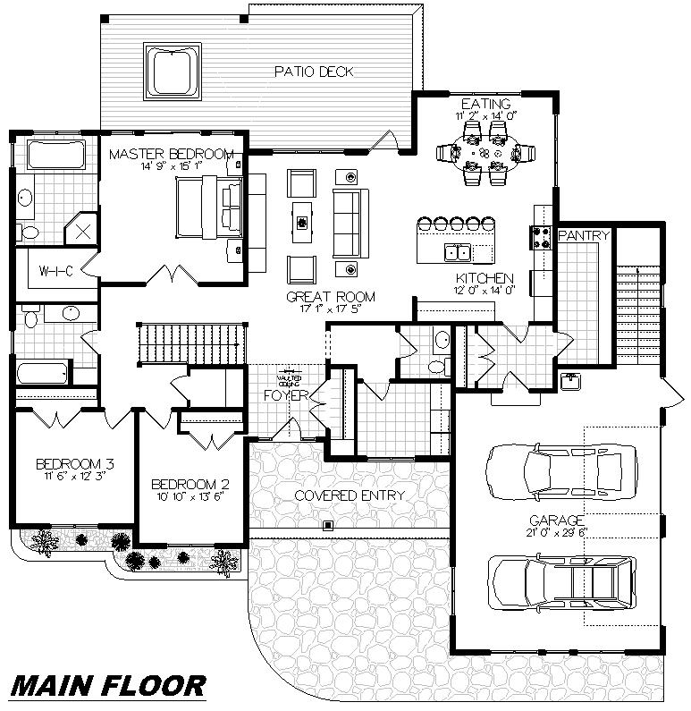 Plan 1027 Main Floor
